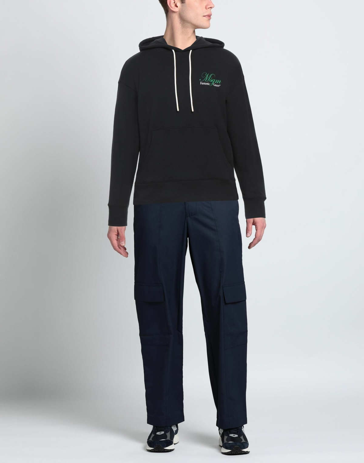 Msgm Mens Sweatshirt in Black