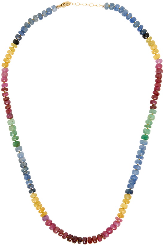 Photo: JIA JIA Multicolor Arizona Rainbow Sapphire Necklace