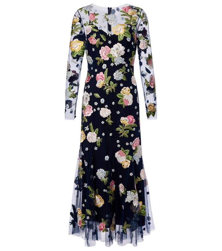Photo: Carolina Herrera Embroidered cocktail dress