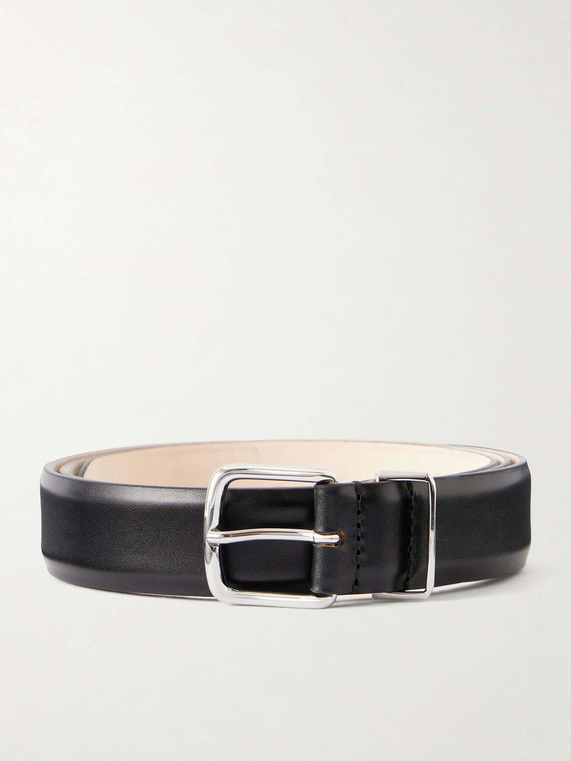 Déhanche - Jorre 2.5cm Leather Belt - Black