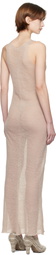 Gabriela Coll Garments Taupe No.303 Maxi Dress