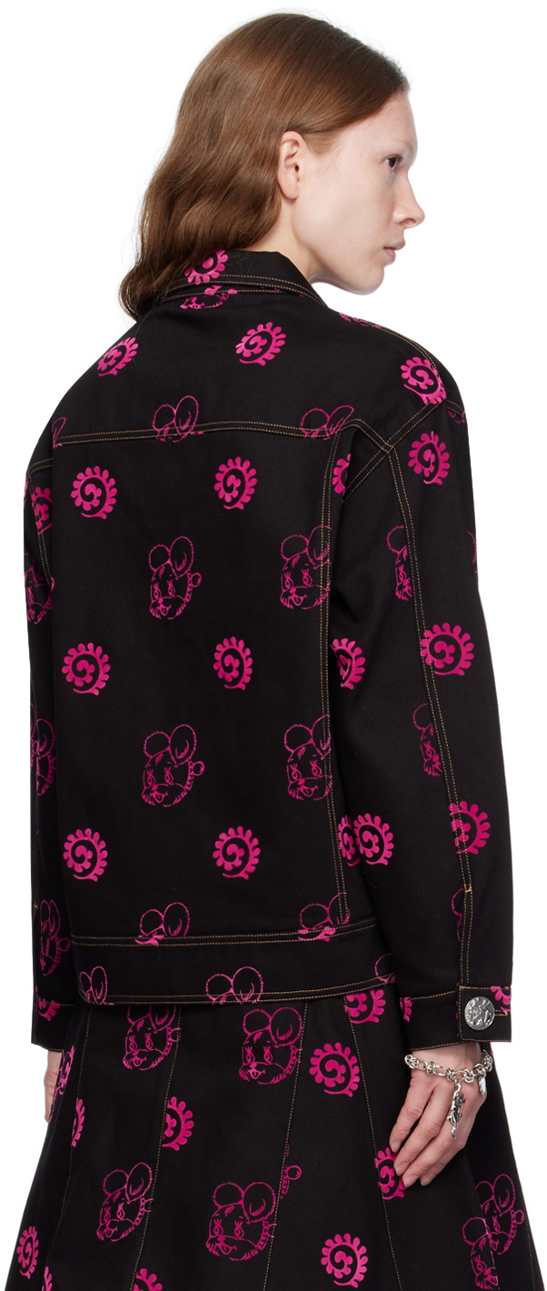 Chopova Lowena Black Mouse Denim Jacket