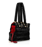 Christian Louboutin - Padded patent leather pet carrier