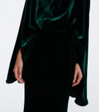 Taller Marmo Draped velvet gown