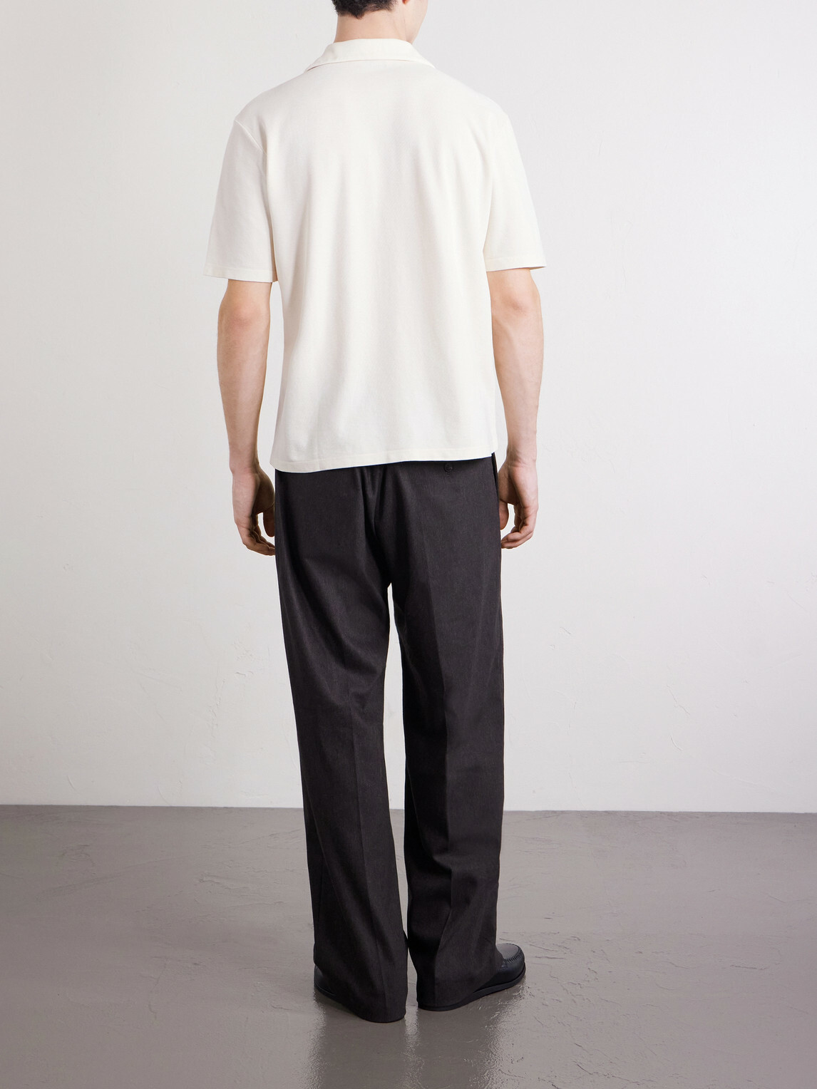 Altea - Jean Camp-Collar Cotton-Piqué Shirt - Neutrals