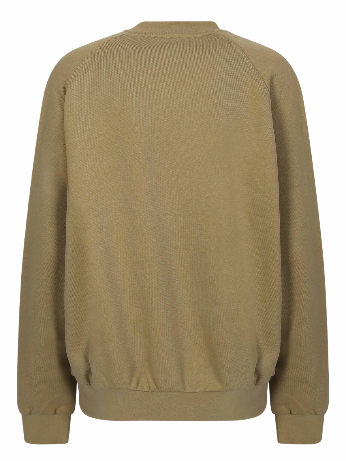 Sunnei Logo Crewneck Sweatshirt In Beige