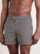 TOM FORD - Straight-Leg Short-Length Printed Swim Shorts - Black