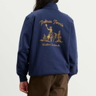 Palmes Men's Western Quarter-Zip Sweatshirt in Navy