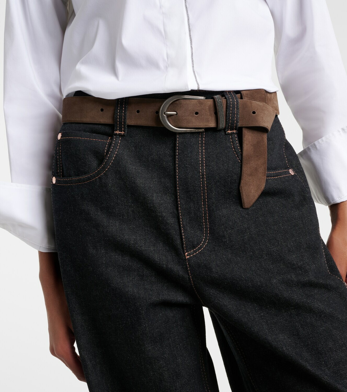 Brunello Cucinelli Suede belt