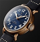 Zenith - Pilot Type 20 Extra Special Automatic 40mm Bronze and Nubuck Watch - Blue