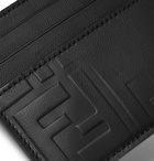 Fendi - Logo-Embossed Leather Cardholder - Black