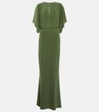 Norma Kamali Obie fishtail maxi dress