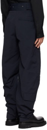 Bottega Veneta Navy Zip Cargo Pants