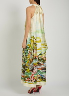 Alemais Jungle Boogie Printed Halterneck Silk Maxi Dress Multicoloured