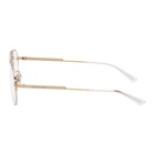 Bottega Veneta Gold Aviator Glasses