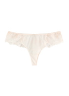 Simone PÉRÈLE Intrigue Tanga Embroidered Tulle Briefs Light Pink