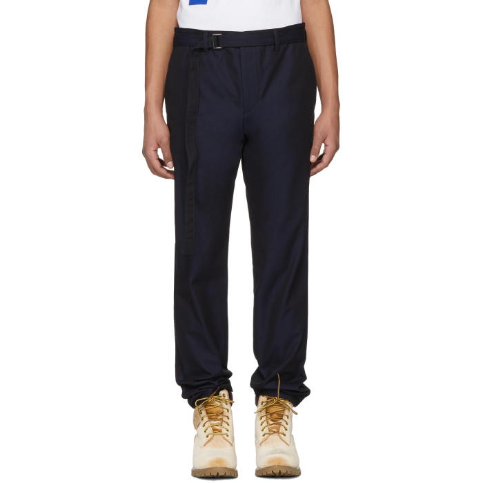 Photo: Sacai Navy Belted Trousers