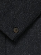 Purdey - Mayfair Herringbone Wool and Cashmere-Blend Tweed Blazer - Blue