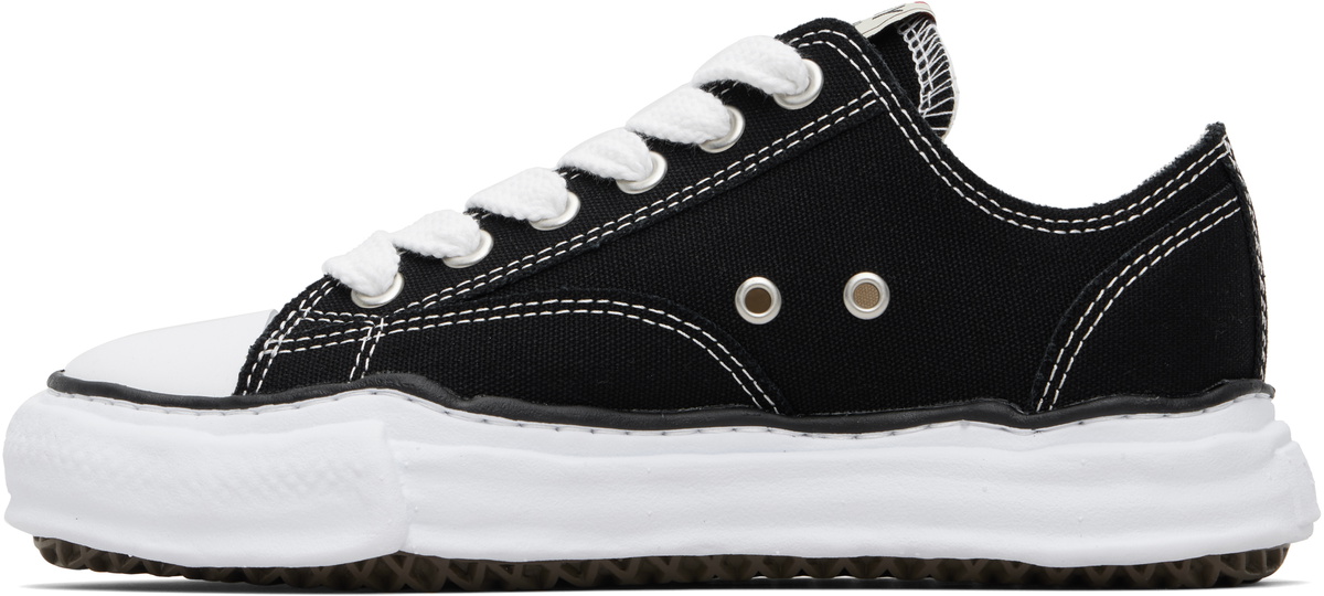 Maison MIHARA YASUHIRO Black Peterson OG Sole Canvas Low-Top Sneakers