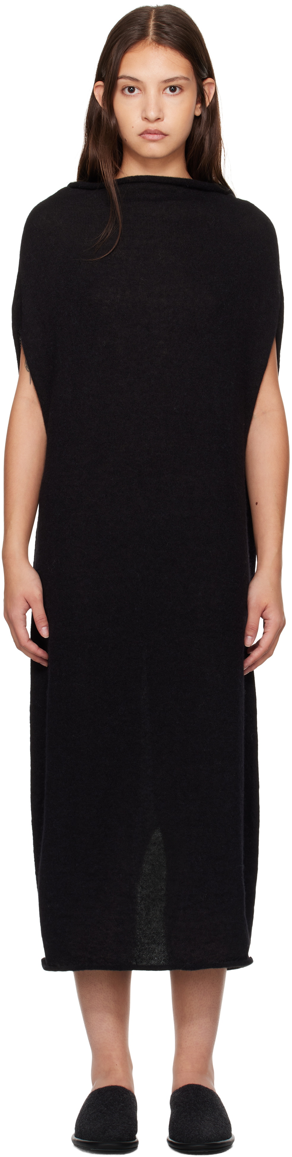 Lauren Manoogian Black Shoulder Maxi Dress