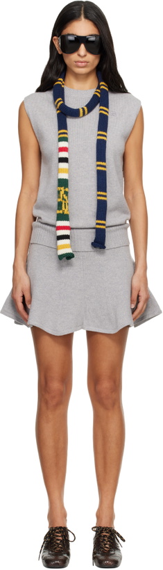 Photo: Stefan Cooke Gray Knitted Tank Minidress
