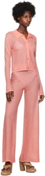 REMAIN Birger Christensen Orange Button-Up Cardigan