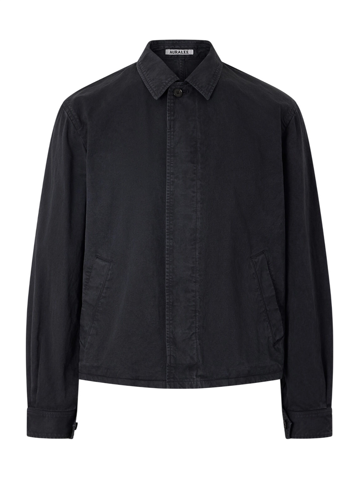 Auralee - Oversized Cotton and Wool-Blend Gabardine Blazer - Black
