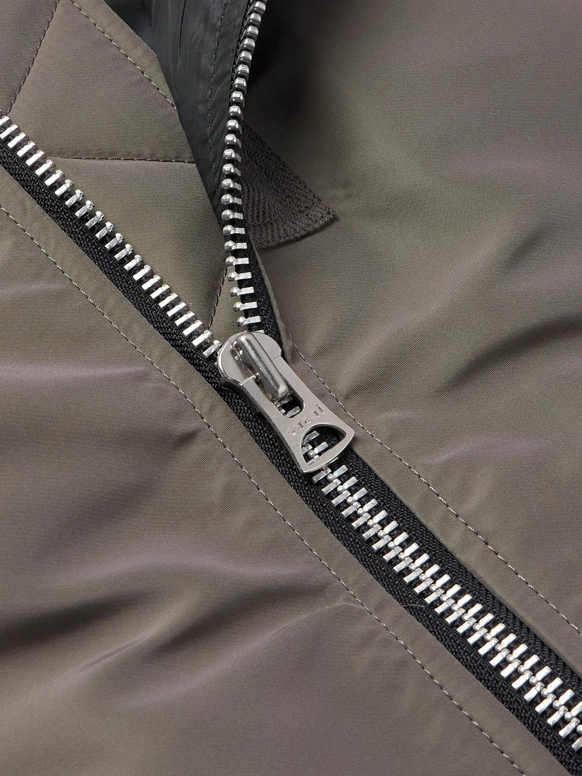 Sacai - Padded Nylon-Twill Bomber Jacket - Gray Sacai