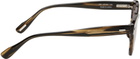 YUICHI TOYAMA. SSENSE Exclusive Tortoiseshell Ind Sunglasses