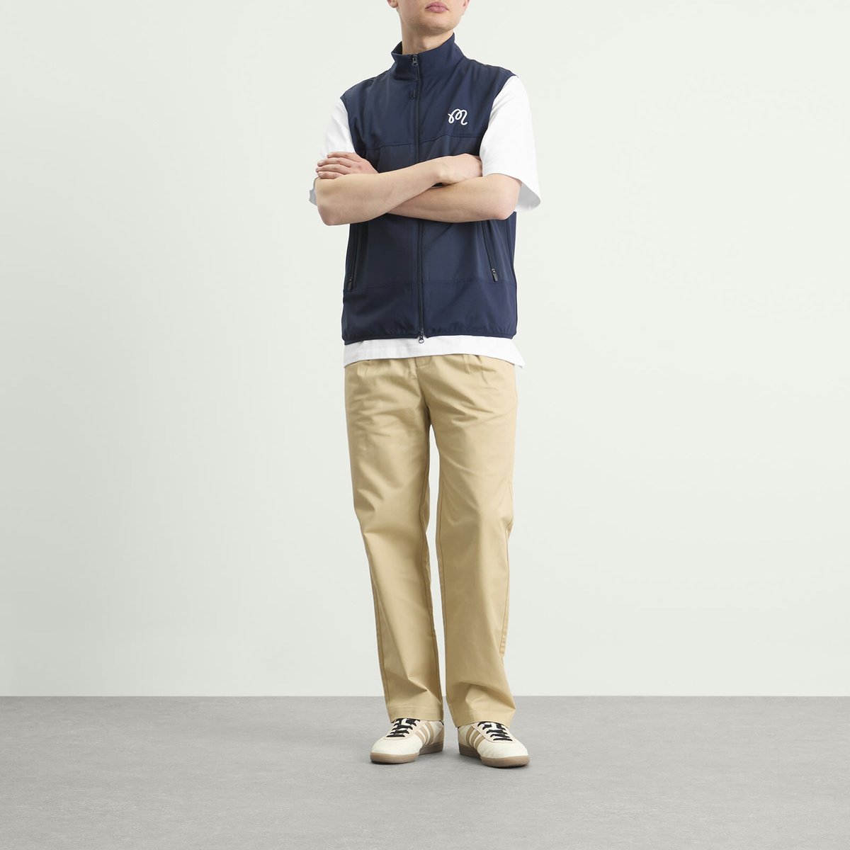 Malbon Men's Reverse Pleat Trouser in Khaki