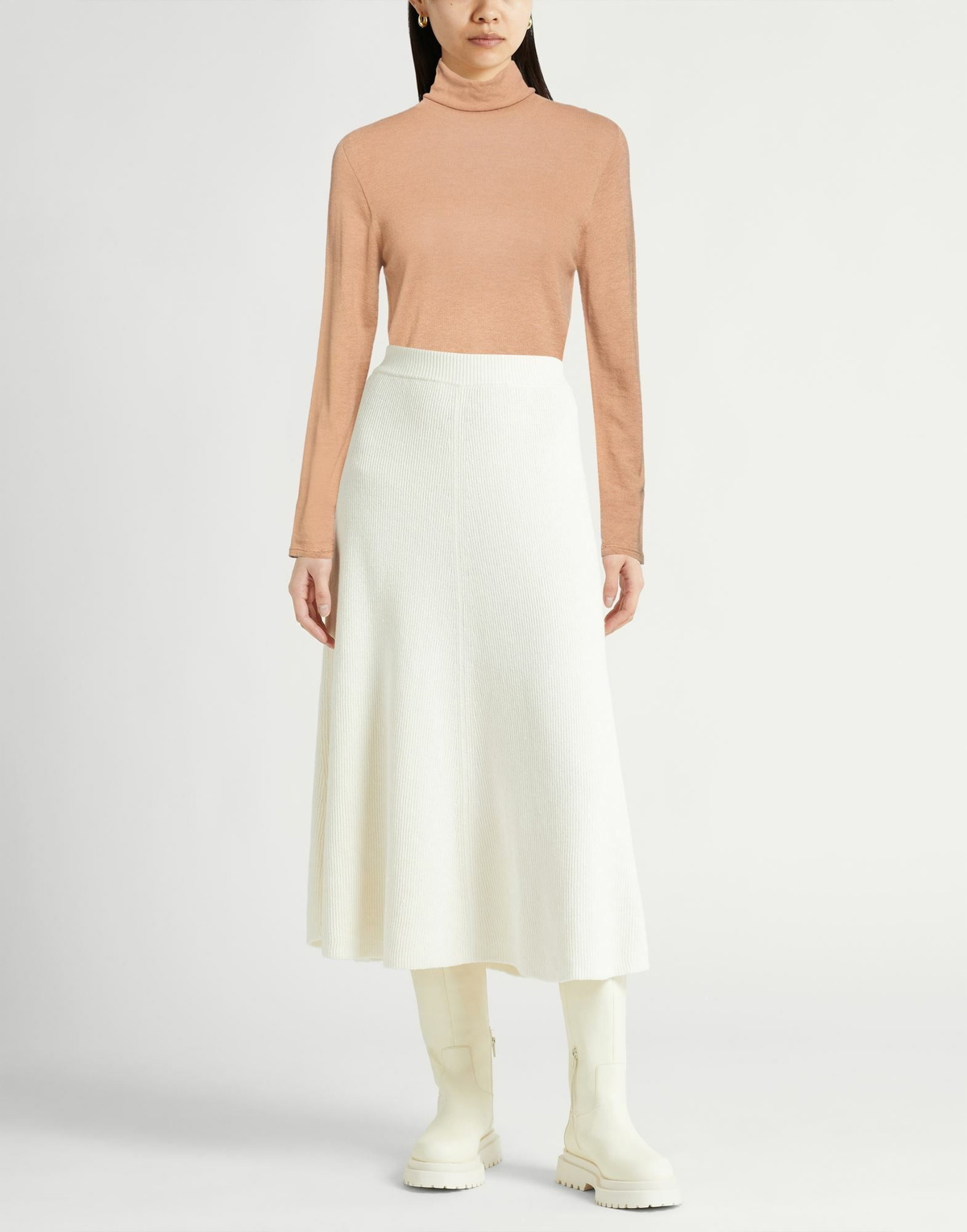 Majestic Filatures Womens Turtleneck Sand