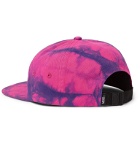 Vans - SK8-Hi Forever Logo-Embroidered Tie-Dye Cotton-Twill Baseball Cap - Pink