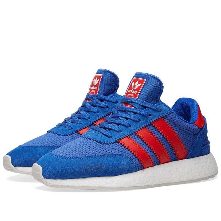 Photo: Adidas I-5923 Hi-Res Blue, Red & Grey