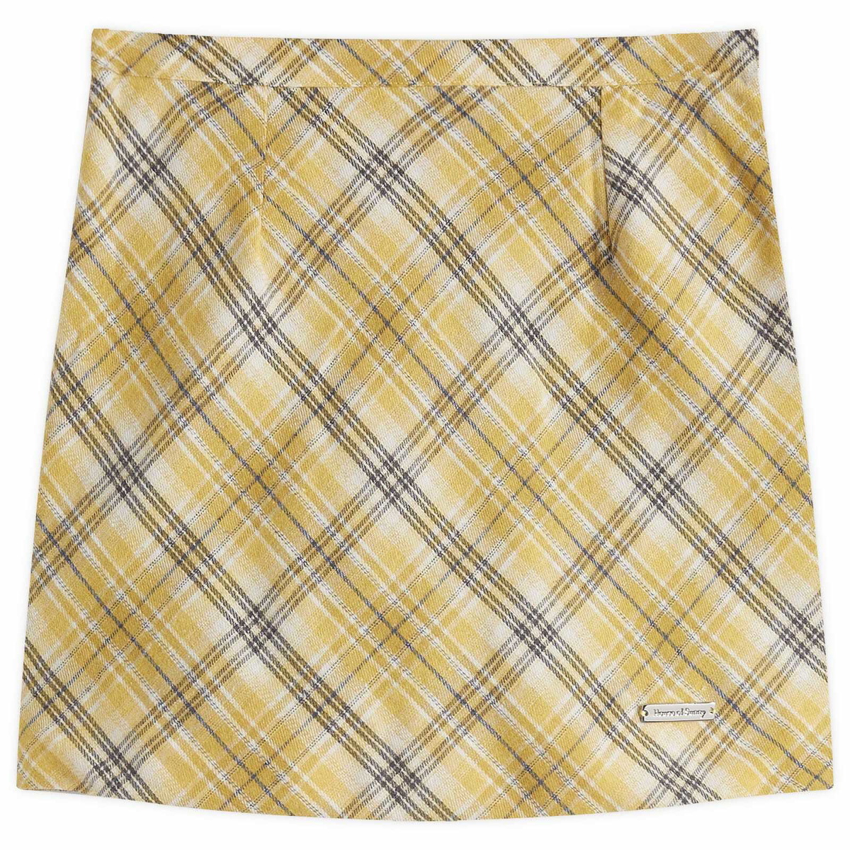 House Of Sunny Women's Bias Cut Check Skirt in Multi