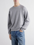 TOTEME - Cotton and Silk-Blend Jersey Sweater - Gray