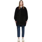 Chimala Reversible Black Fleece Coat