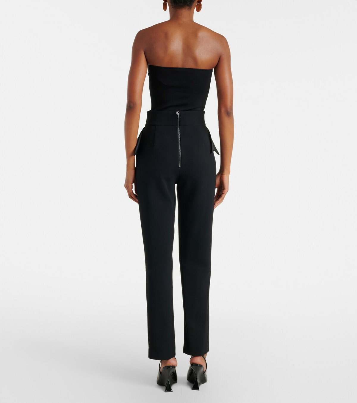 Maticevski Relate peplum satin slim pants