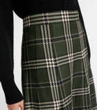 Emilia Wickstead Kensie checked wool-blend midi skirt