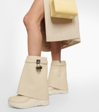 Givenchy Shark Lock leather ankle boots