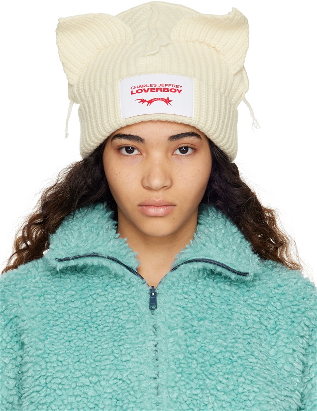 Photo: Charles Jeffrey LOVERBOY Off-White Chunky Ears Beanie