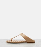 Bottega Veneta Livia Intrecciato leather thong sandals