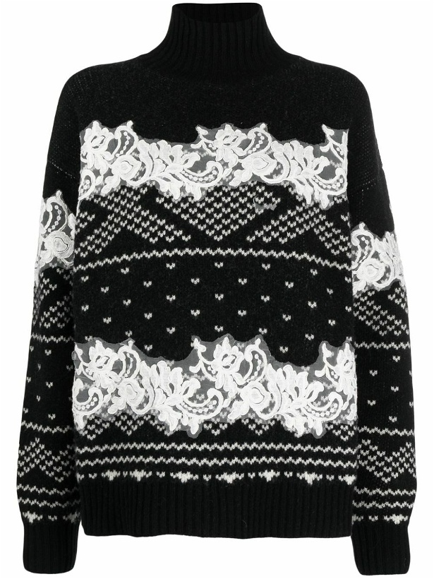 Photo: ERMANNO - Embroidered Turtleneck Sweater