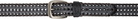 Dime Black Braided Leather Belt