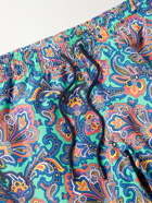 Etro - Mid-Length Paisley-Print Swim Shorts - Blue