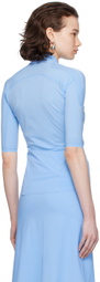JOHANNA PARV Blue Zip Top