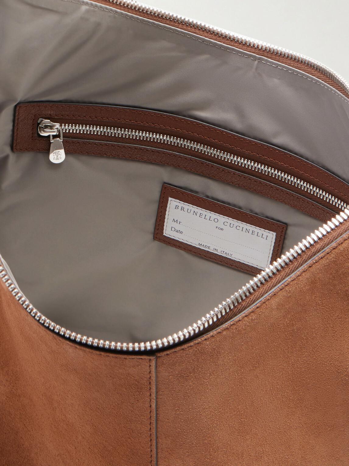 Brunello Cucinelli - Leather-Trimmed Suede Tote Bag
