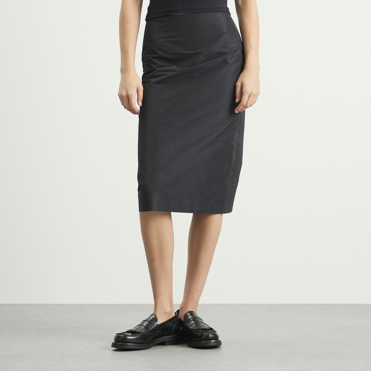 Jil Sander Women's High Waist Skirt in Black