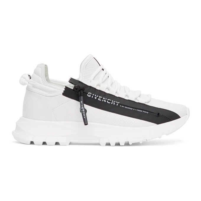Photo: Givenchy White Spectre Zip Low Sneakers