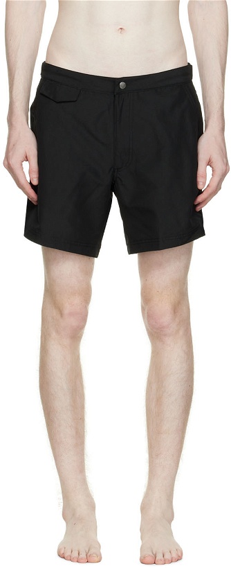 Photo: Sunspel Black Tailored Swim Shorts