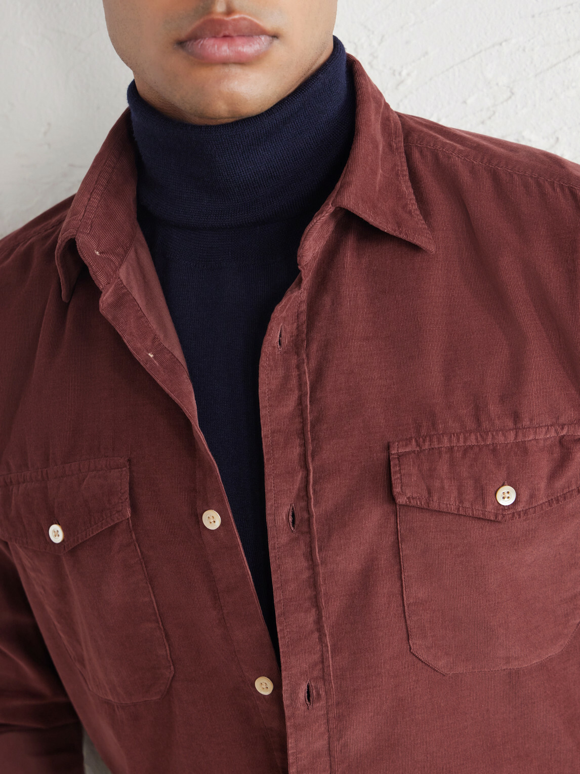 Boglioli - Cotton-Corduroy Shirt - Red